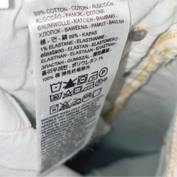 Levi’s 501 Bleach Wash Skinny Jeans Size 32 - Picture 6 of 7